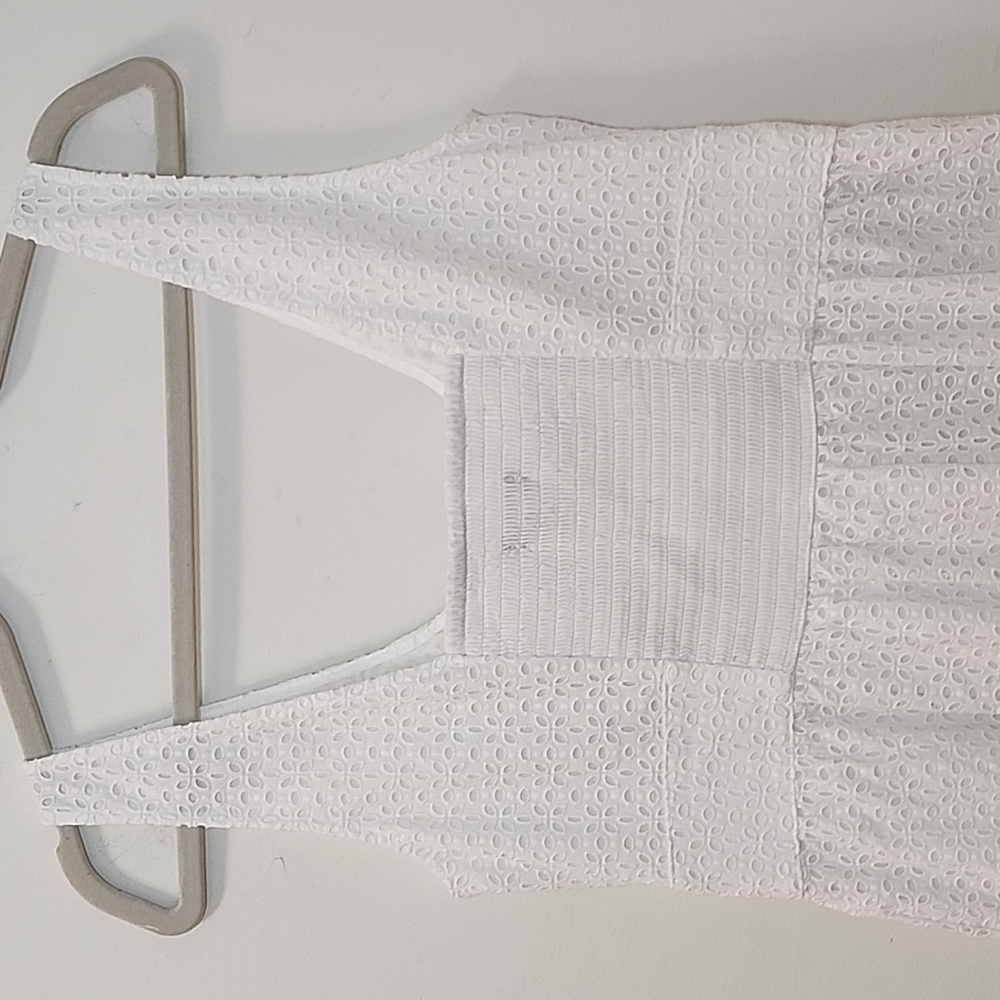 NWT J.Crew Eyelet Button-Front Sleeveless Midi Dress Size 8 - Picture 12 of 16